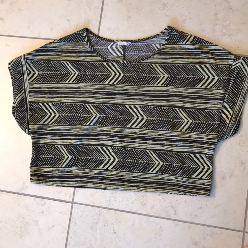 Final price Tribal style flowy crop top
